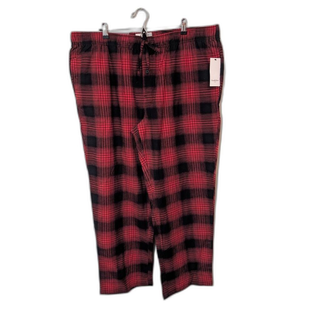 Goodfellow & Co Men's Red Plaid Flannel Pajama Pants  Size XXL NWT